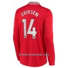 Camiseta de fútbol Manga Larga Manchester United Eriksen 14 Primera Equipación 2022-23 - Hombre